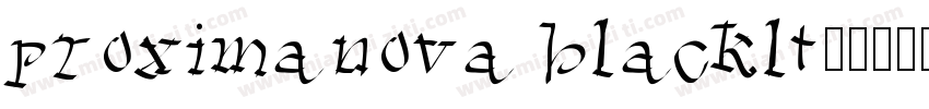 proximanova blacklt字体转换